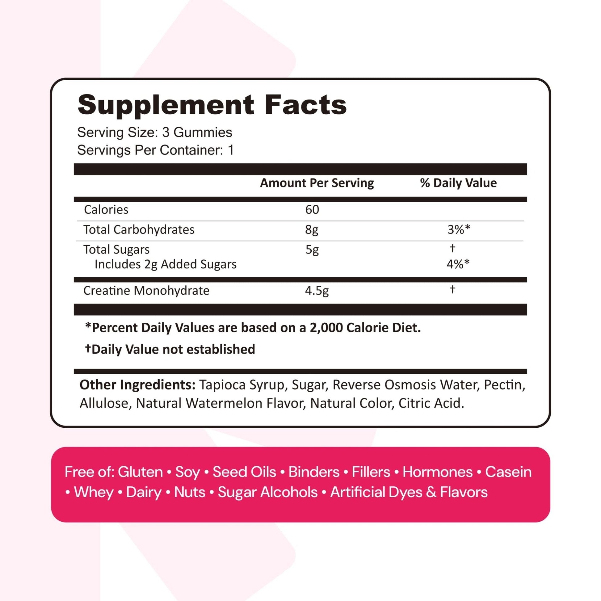 Create Creatine Monohydrate Gummies for Men & Women, Boost Focus, Strength, and Endurance, Anti-Melting Formula, Vegan, Gluten-Free, Non-GMO - Maple Wellness Supplements