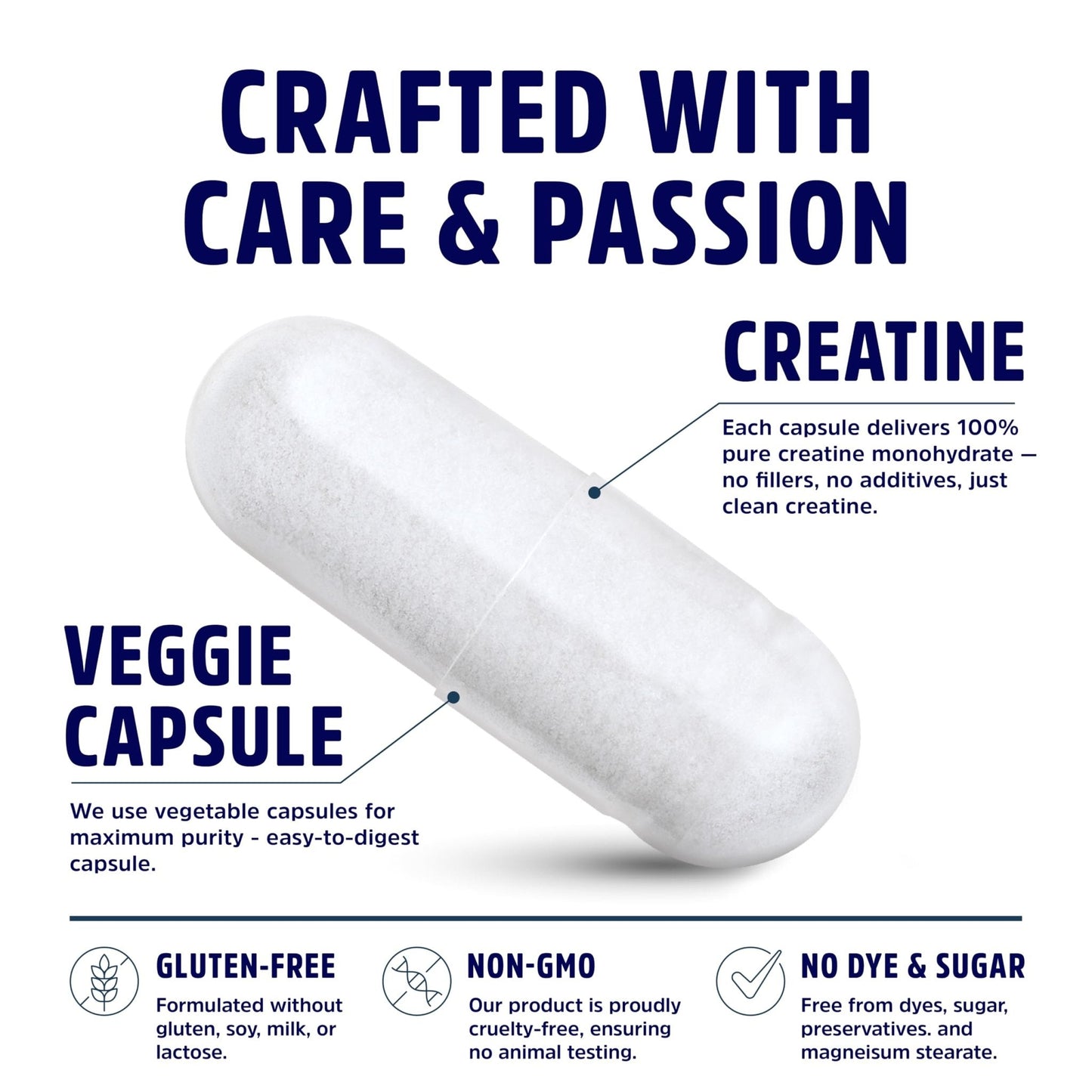Creatine Monohydrate Capsules 5G | 60 Servings | Vegan | 4 Caps per Serving | Micronized Creatine Pills 5000mg | 240 Capsules | Creatine Pills For Men & Women - Maple Wellness Supplements