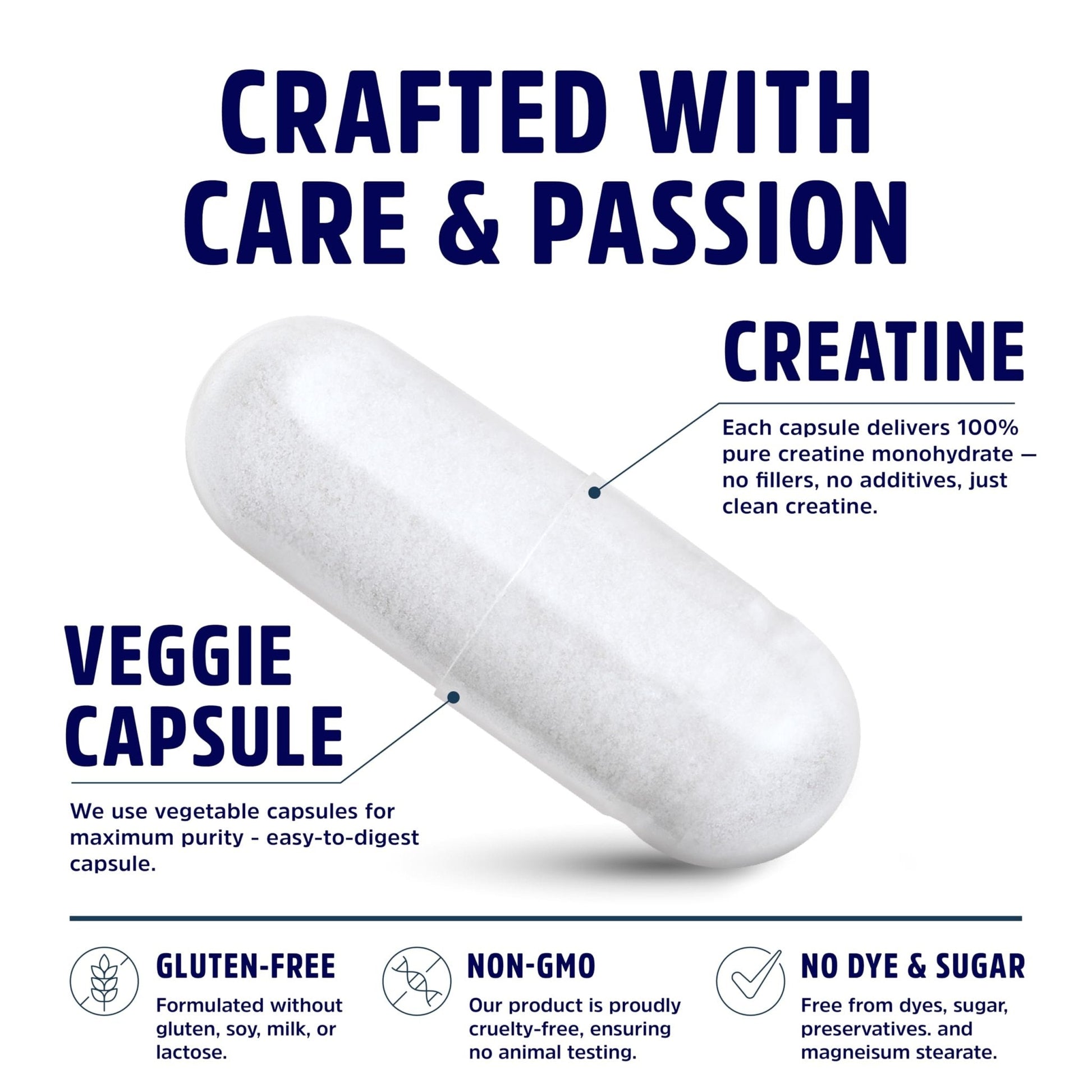 Creatine Monohydrate Capsules 5G | 60 Servings | Vegan | 4 Caps per Serving | Micronized Creatine Pills 5000mg | 240 Capsules | Creatine Pills For Men & Women - Maple Wellness Supplements