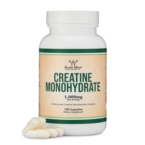 Creatine Pills 1,000mg Per Serving (120 Creatine Capsules) Micronized Creatine - Maple Wellness Supplements