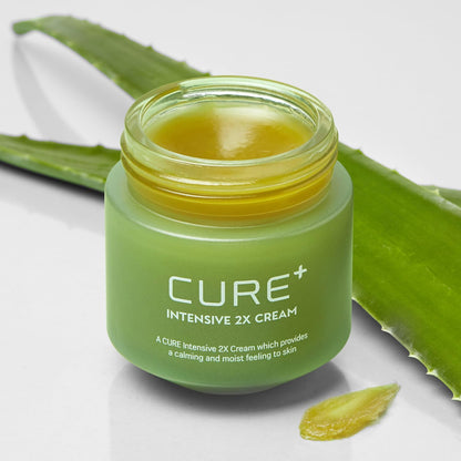 Cure Intensive 2X Cream, Premium Aloe Deep Moisturizing Multi Balm, Korean Skincare, Face Moisturizer for Dry Skin (Pack of 1) - Maple Wellness Supplements