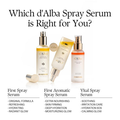 d'alba Piedmont Italian White Truffle First Aromatic Spray Serum, Fragrant VEGAN Glowy Antioxidant Face Mist - Maple Wellness Supplements