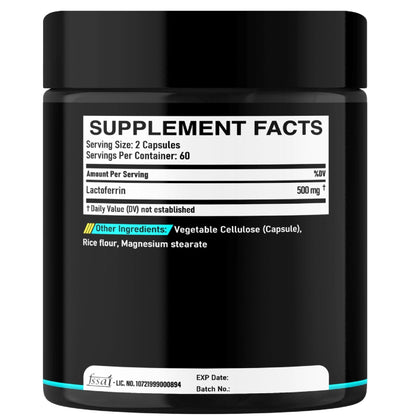 DEDICAD 500Mg Lactoferrin Supplement - 120 Capsules for 2-Month Supply - Maple Wellness Supplements