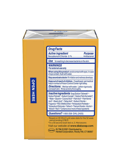Dial Gold Antibacterial Deodorant Soap, 2 Pack, Total Net Wt 6.4 oz - Maple Wellness Supplements