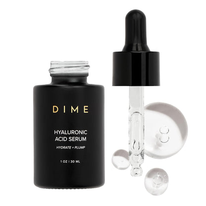 DIME Beauty Hyaluronic Acid Serum, Ultra Hydrating Face Serum with Pure Hyaluronic Acid, 1 oz / 30 ml - Maple Wellness Supplements