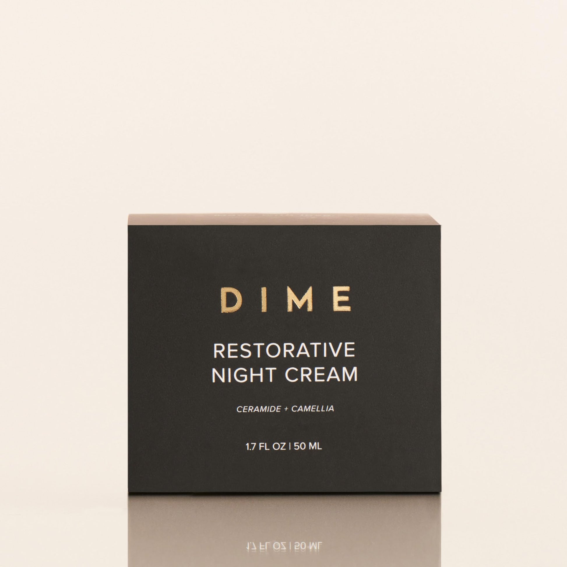 DIME Beauty Restorative Night Cream, Facial Moisturizer with Ceramides and Sea Buckthorn, 1.7 oz / 50 ml in Pump - Maple Wellness Supplements