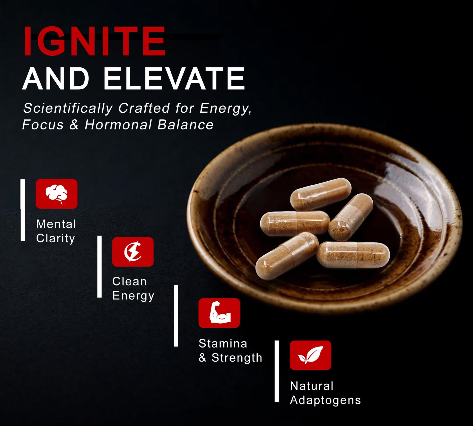 DLNIA 8-in-1 Shilajit for Men & Women with Ashwaganda Himalayan Organic Supplement with Rhodiola Rosea, Ginseng, Turmeric, Mushroom, for Immune Support, Energy, Calm, Focus, Clarity, Sleep, Cortisol - Maple Wellness Supplements