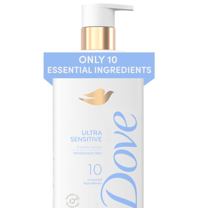 Dove Serum Body Wash Ultra Gentle hydrating cleanse with only 10 essential ingredients 18.5 Fl Oz - Maple Wellness Supplements