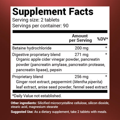 Dr. Berg Advanced Digestive Formula with Apple Cider Vinegar - Includes Digestive Health - Maple Wellness Supplements