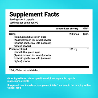 Dr. Berg's Sea Kelp Enhanced - Pure Healthy Thyroid Support Natural Antioxidants - Maple Wellness Supplements