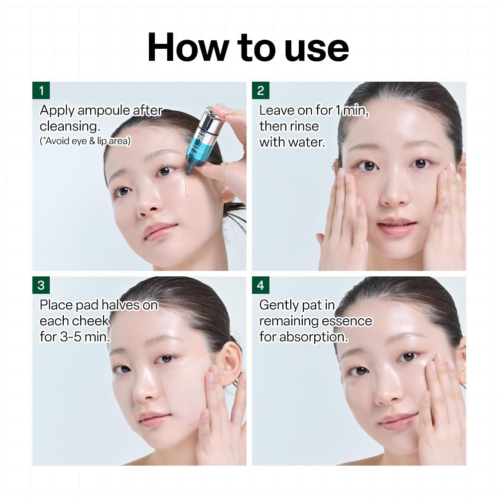 Dr. G Hyper Glow Ampoule Peeling 2-Step System - Removes Dead Skin - Instant Hydration - Korean Skin Care - Comes with Hyper Glow Ampoule Peeling Serum 30% (15 mL) & Soothing Pad (4 Pack) - Maple Wellness Supplements