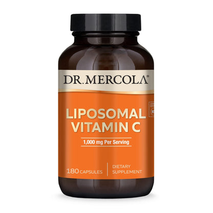 Dr. Mercola Liposomal Vitamin C - Brain, Heart, Eye & Immune Support - Provides 1,000 mg of Bioavailable Vitamin C - Non-GMO, Gluten-Free & Soy-Free - Maple Wellness Supplements