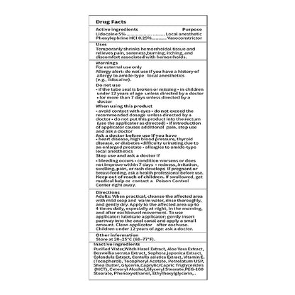 Dr. Seymour Butts Hemorrhoid Ointment – Lidocaine 5% Pain Relief for Burning, Itching & Irritation | External Hemorrhoid Care with Witch Hazel, Aloe & Botanical Support - Maple Wellness Supplements