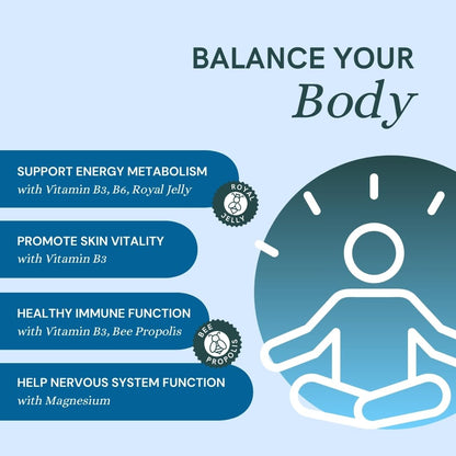 Dr Sosnowski's Hormone Balance | Multivitamin for Women to Support Hormonal Regulation, Energy, Mental Clarity & Skin | Bee Propolis, Ashwagandha, Dong Quai, Magnesium, B6 Vitamins | 60 Capsules - Maple Wellness Supplements