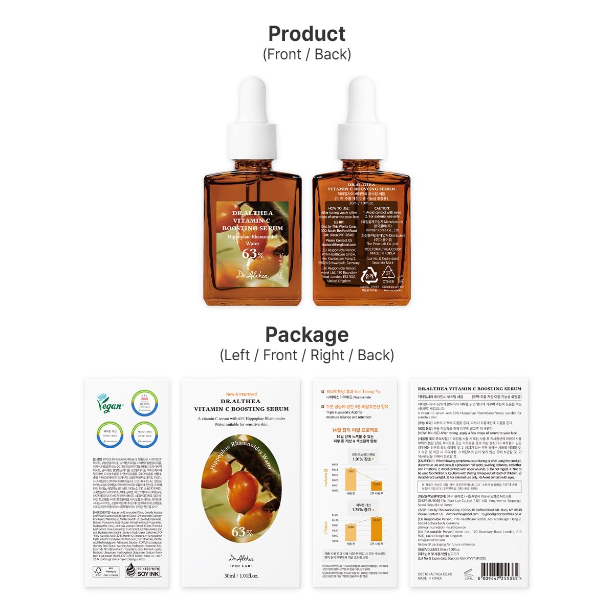 Dr.Althea Vitamin C Boosting Serum | Daily Facial Serum with TRANEXAMIC ACID for All Skin Types | Helps Remove Dark Spots & Uneven Skin Tone | Korean Vegan Skin Care (Vitamin C Boosting RENEWED) - Maple Wellness Supplements