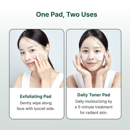 Dr.Bio Green Rice Biome Toner Pad (5.54oz/60 Pads) with Probiotic, Exfoliating, Remove Blackheads & Whiteheads, Radiant Skin, Dual-Sided Pad for Sensitive Skin, Fragrance-Free, Vegan Korean Skincare - Maple Wellness Supplements