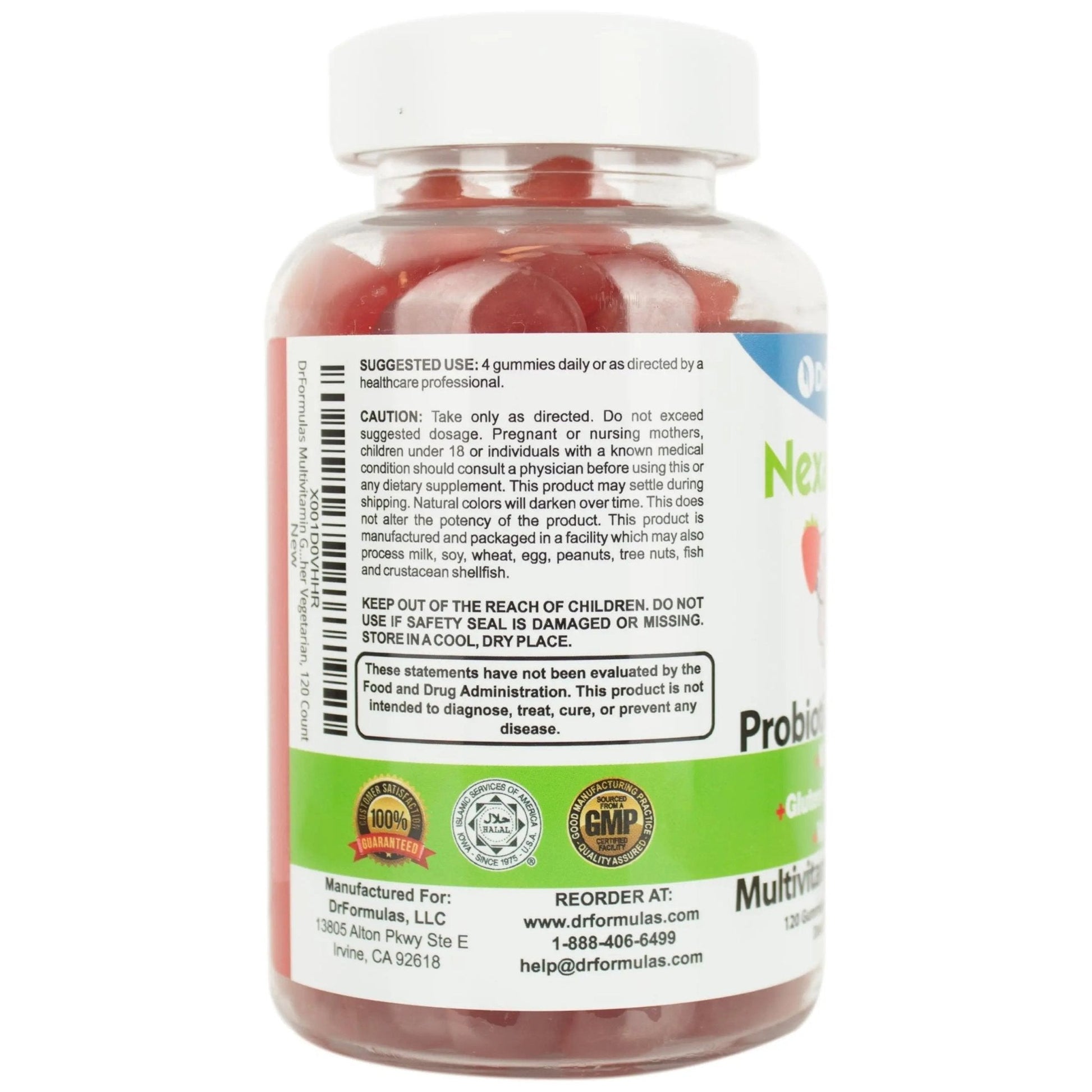 DrFormulas Multivitamin Gummies with Omega 3 and Probiotics for Kids and Adults with Vitamin C | Nexabiotic with Vitamin A, C, D3, E, B6, B12 - Maple Wellness Supplements