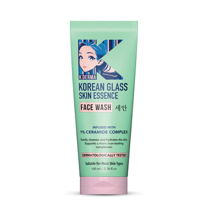 DR.RASHEL Korean Face Wash With Rice Water & 1% Ceramide Complex | Hydrating Gentle Cleanser for All Skin Types | 100 ml / 3.38 Fl Oz - Maple Wellness Supplements