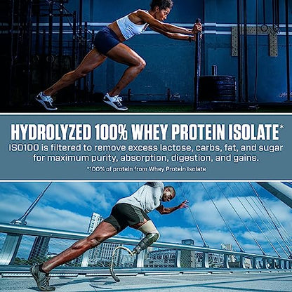 Dymatize ISO 100 Whey Protein Powder with 25g of Hydrolyzed 100% Whey Isolate - Maple Wellness Supplements