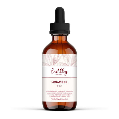 Earthley Wellness Lunamore, Natural Anti-oxodant Remedy for Women, Reduce Cramps (2oz) - Maple Wellness Supplements