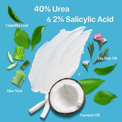 Ebanel Bundle of 2 Pack 40% Urea Cream 4.6 Oz, and Pain Relief Cream Arnica Menthol 2.28 Oz - Maple Wellness Supplements