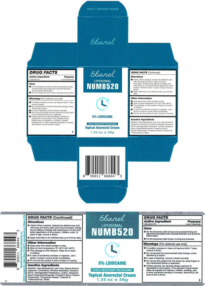 Ebanel Bundle of Lidocaine Numbing Cream, and Numbing Spray - Maple Wellness Supplements