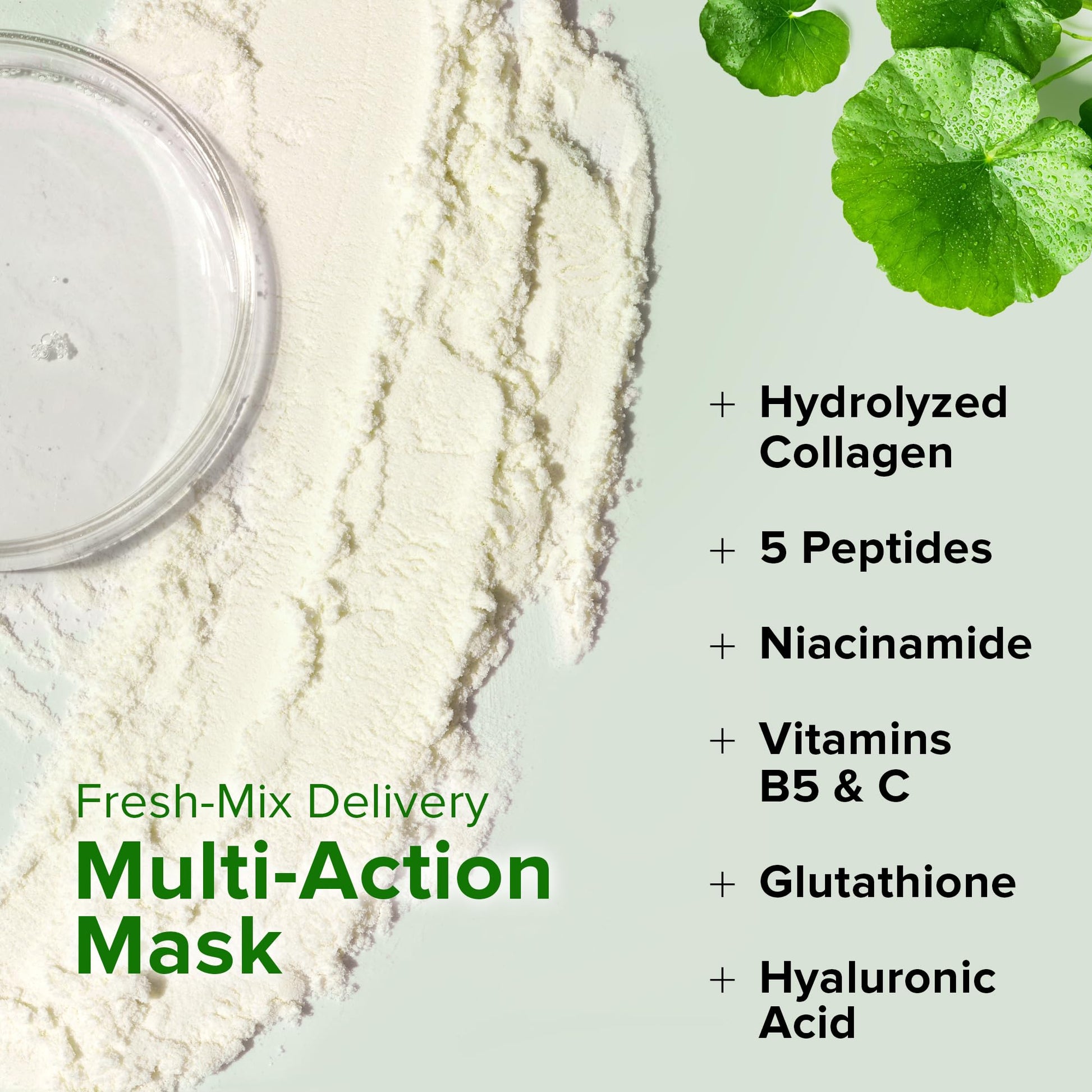 Ebanel Collagen Peptides Wash-Off Face Mask Set, 8 Pack Instant Skin Tightening and Lifting Masks, Brightening Face Mask with Niacinamide, Glutathione, Hyaluronic Acid, Vitamin C, Cica, B5, Albumen - Maple Wellness Supplements