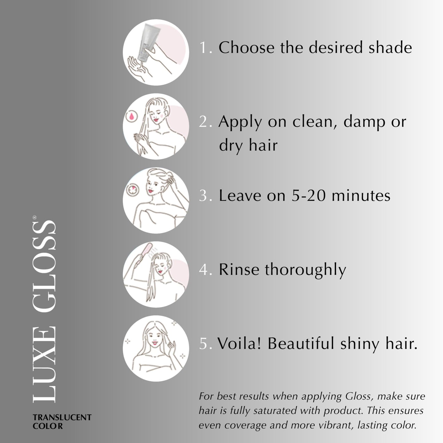 ECRU New York LUXE GLOSS Hair Gloss for Enhanced Color and Glass-Like Shine, Copper - Maple Wellness Supplements