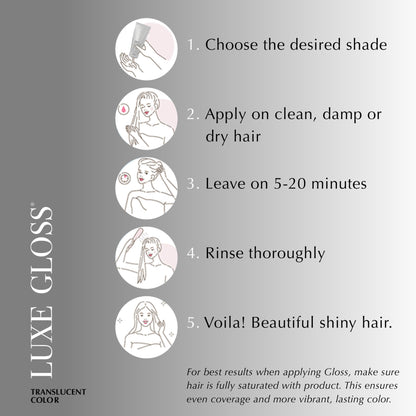 ECRU New York LUXE GLOSS Hair Gloss for Enhanced Color and Glass-Like Shine, Copper - Maple Wellness Supplements