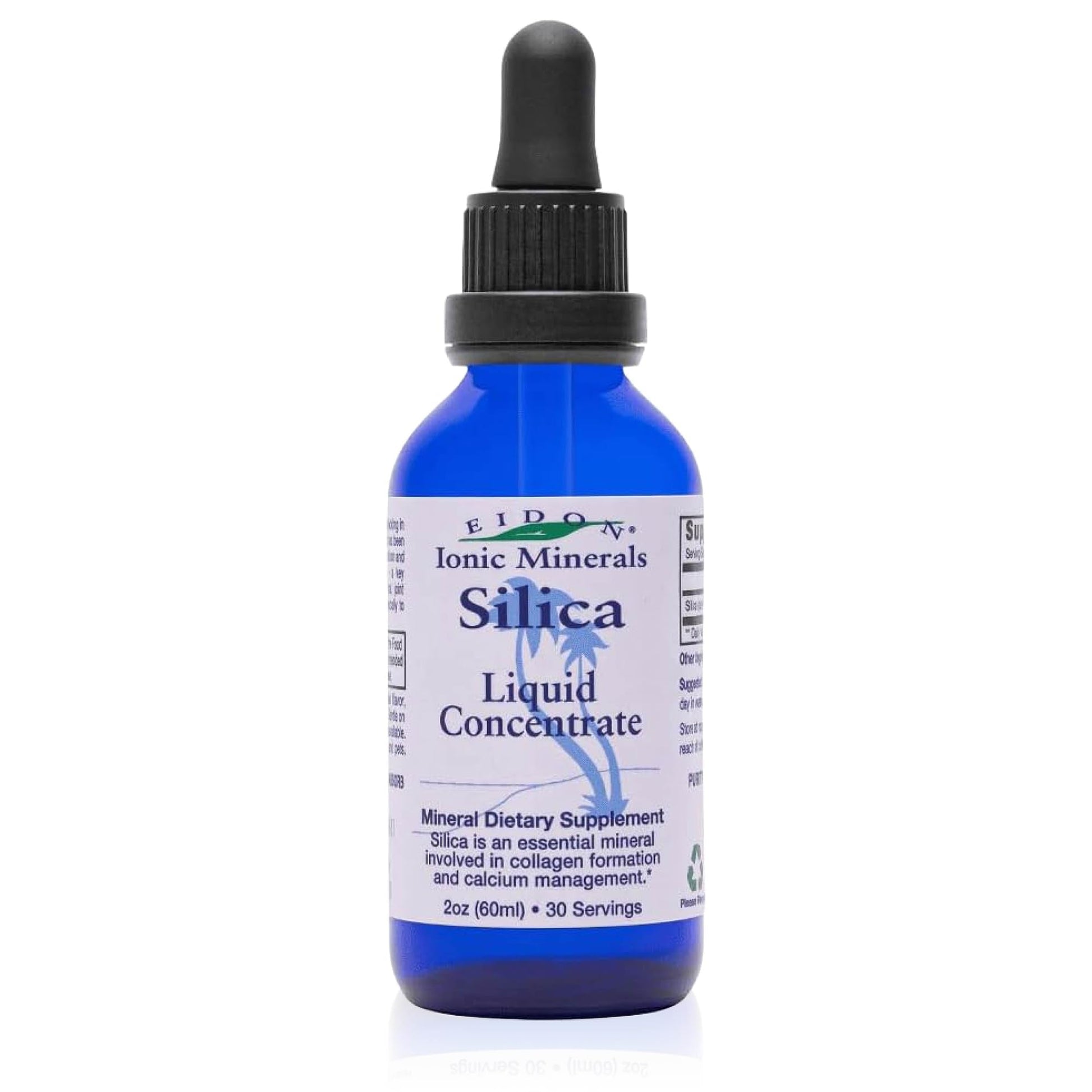Eidon Liquid Silica Mineral Concentrate - Silica Supplement for Hair, Skin, and Nails, Supplement Drops to Support Collagen Production & Hair Loss - Maple Wellness Supplements