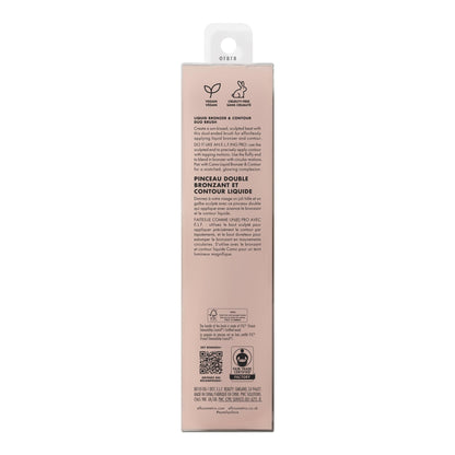 e.l.f. Liquid Bronzer & Contour Duo Brush, Silky Highly Pigmented Formula with Dual-ended Makeup Brush, Synthetic Bristles, 100% Vegan and Cruelty-Free - Maple Wellness Supplements