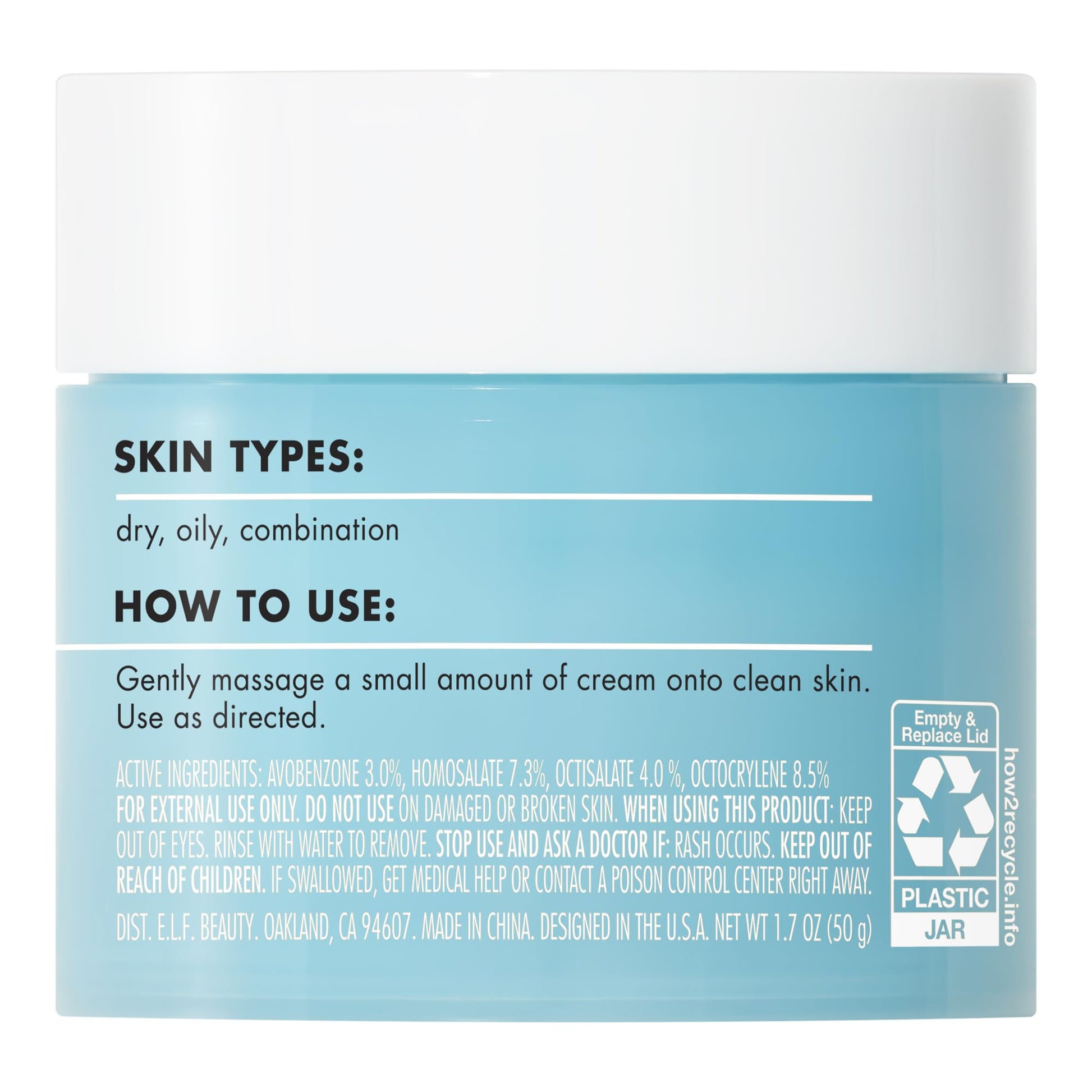 e.l.f. SKIN Holy Hydration! Face Cream - Broad Spectrum SPF 30 Sunscreen, Moisturizes & Softens Skin - Maple Wellness Supplements