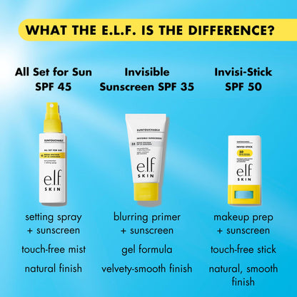 e.l.f. SKIN Suntouchable Invisi-Stick SPF 50, Clear Sunscreen For A Natural Finish, Made With Moisturizing Sunflower Seed Oil, Vegan & Cruelty-Free - Maple Wellness Supplements