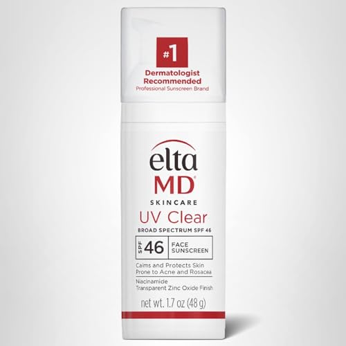 EltaMD UV Clear Face Sunscreen SPF 46, Oil Free for Face with Zinc Oxide, Dermatologist Recommended Sunscreen Lotion - Maple Wellness Supplements