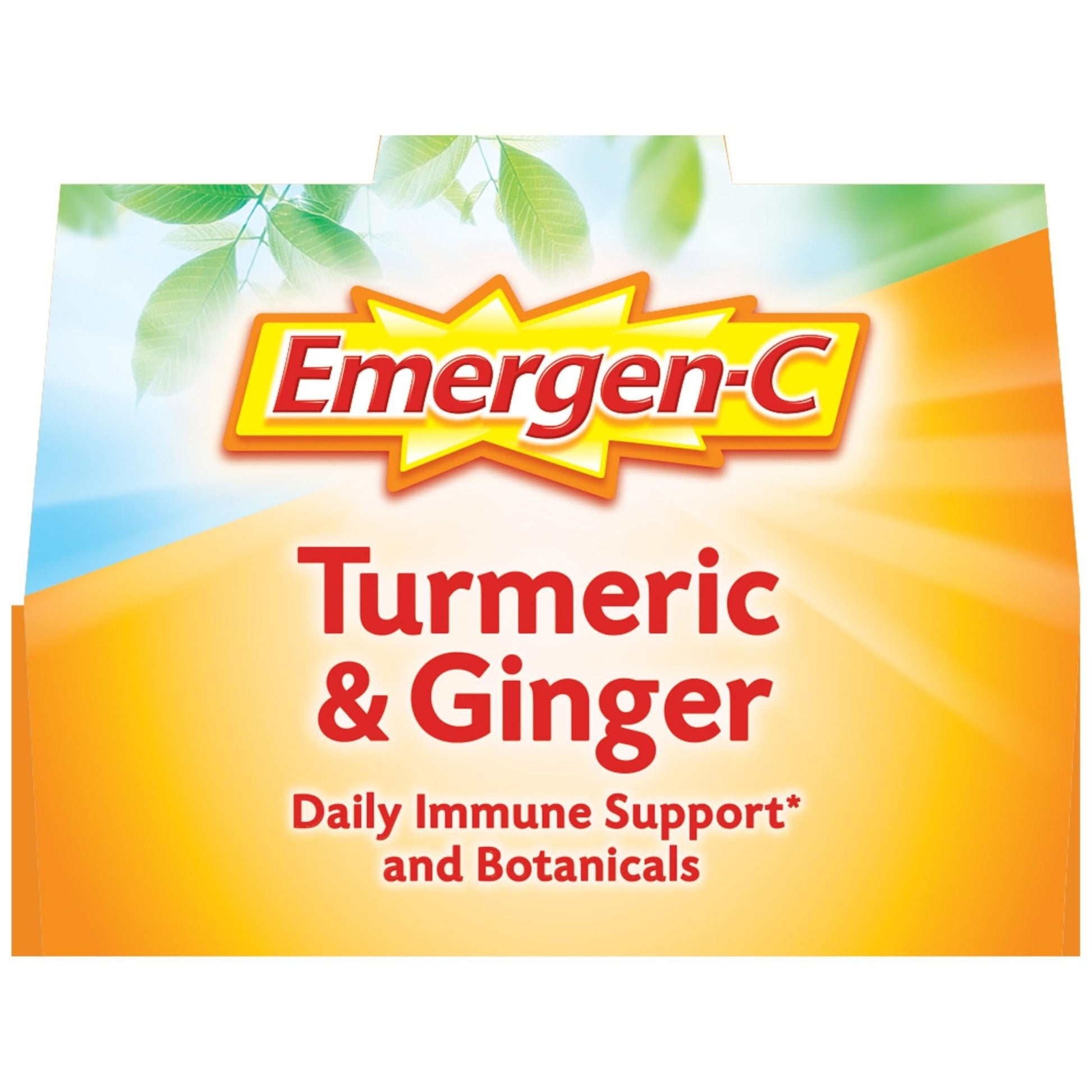 Emergen-C Citrus-Ginger Fizzy Drink Mix, Turmeric and Ginger, Immune Support, Natural Flavors - Maple Wellness Supplements