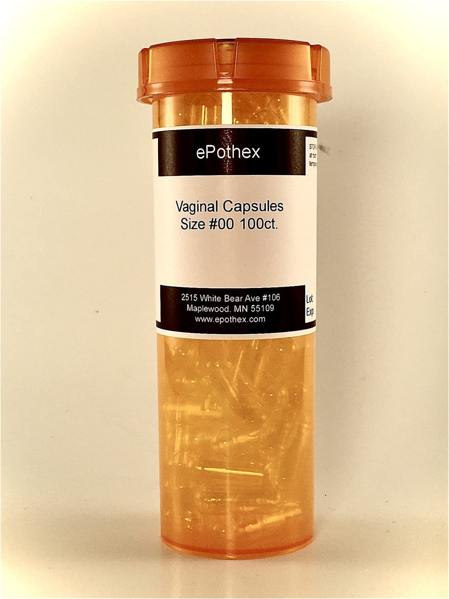 EPOTHEX Vaginal Capsule Suppositories - 100ct - Empty Non-Seperated- Great for Boric Acid and Vaginal Probiotics - Maple Wellness Supplements