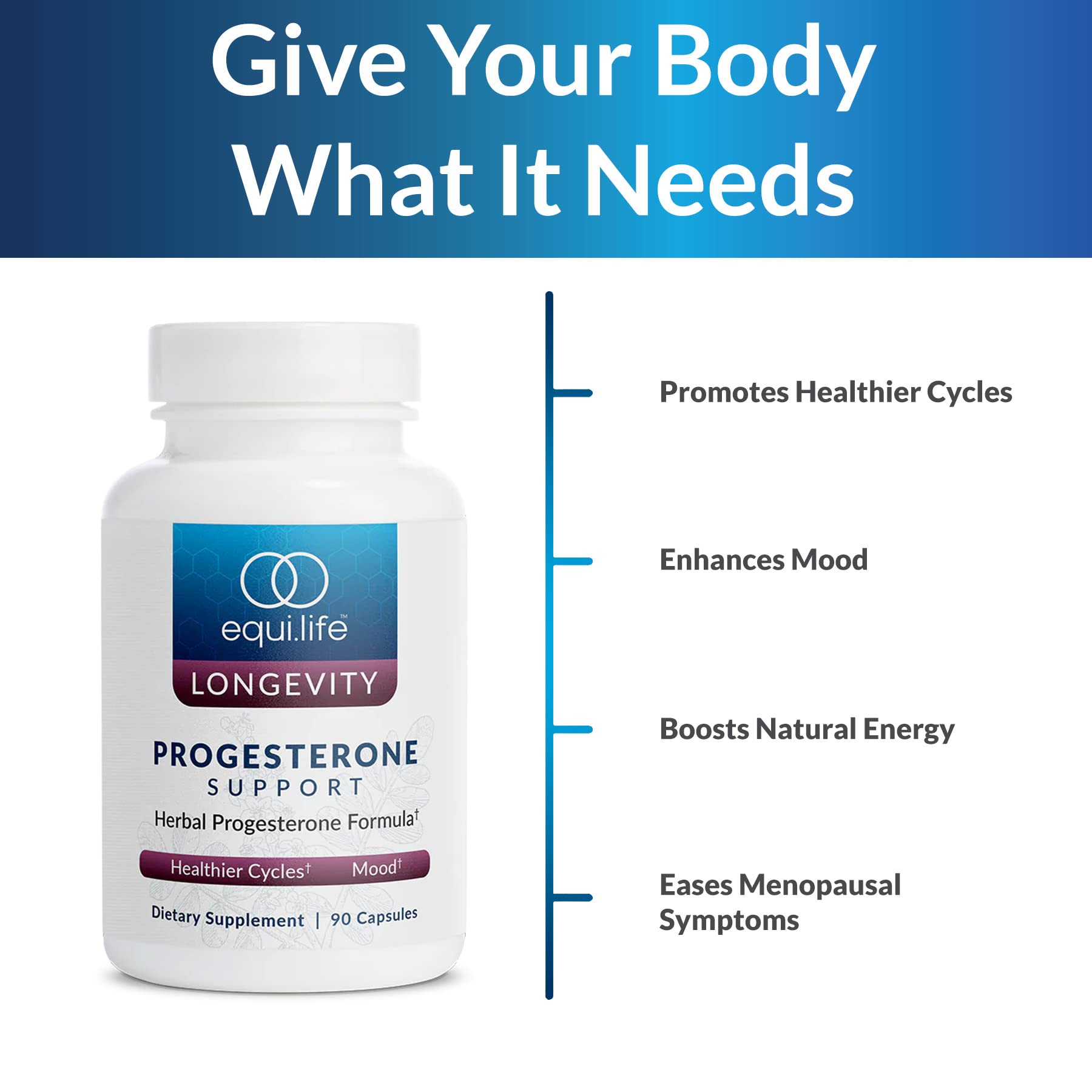 Equilife Hormone Balance Support for Women, Herbal Blend Supplement with Black Cohosh & Passion Flower to Support Overall Wellness, Gluten Free, Vegan, Non GMO, Dairy & Soy Free, 90 Capsules - Maple Wellness Supplements