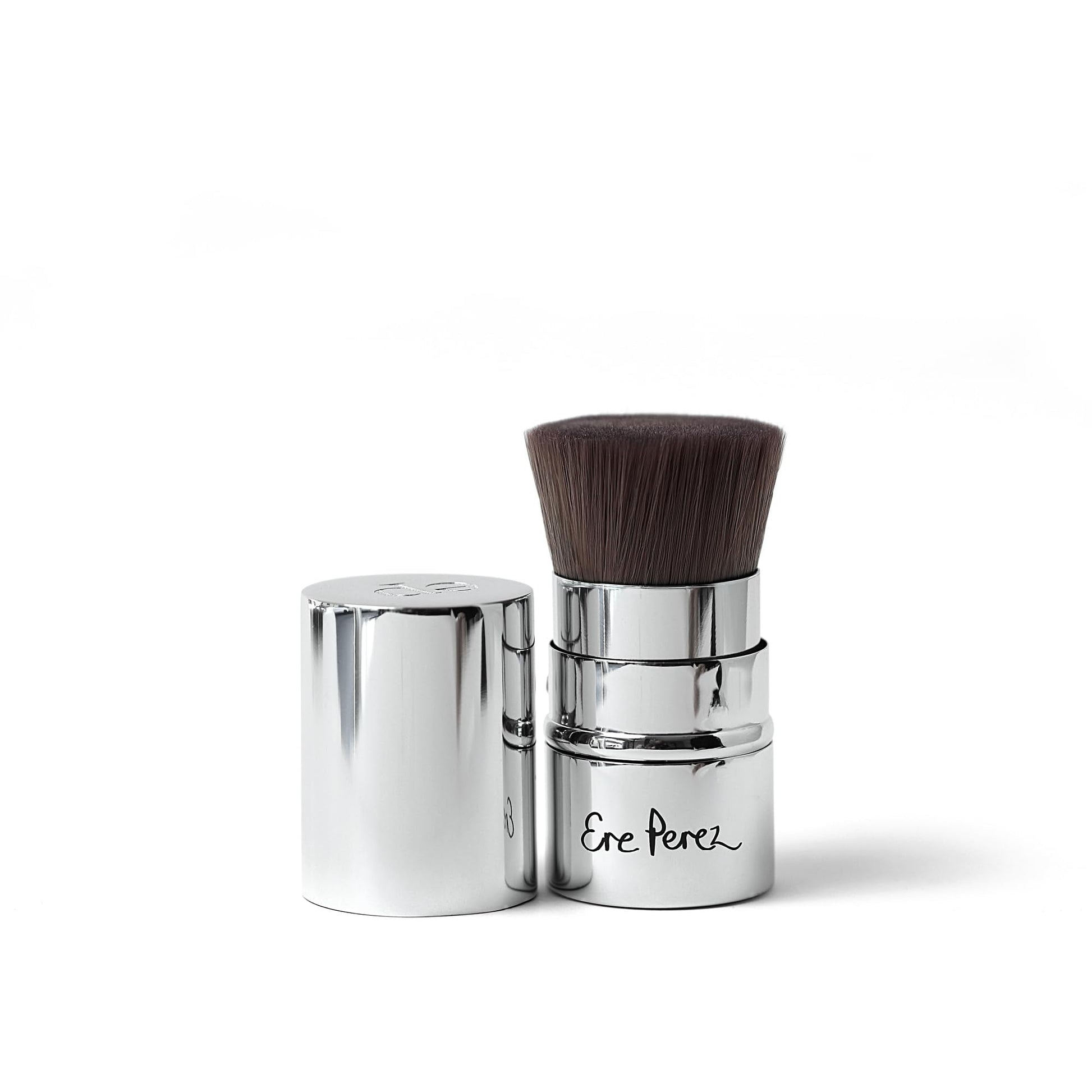 Ere Perez - Natural Eco Vegan Kabuki Makeup Brush | Multipurpose For Powder + Cream | Vegan Nylon Bristles, Cruelty-Free, Clean Beauty - Maple Wellness Supplements