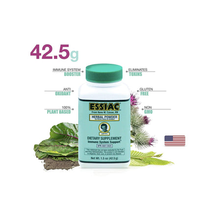 Essiac All-Natural Tea Powder & Organic Wild-Crafted Daily Drops | Detoxify Liver, Blood & Lymph Node - Maple Wellness Supplements