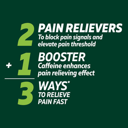 Excedrin Extra Strength Pain Relief Caplets for Headache Relief, Acetaminophen 250mg, Aspirin 250mg, Caffeine 65mg, Pain Reliever, 200 Count - Maple Wellness Supplements