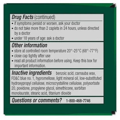Excedrin Migraine Relief Caplets for Migraine Symptoms, Acetaminophen 250mg, Aspirin 250mg, Caffeine 65mg, Pain Reliever, 100 Count - Maple Wellness Supplements