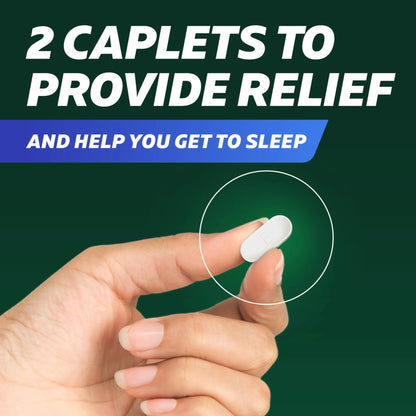 Excedrin PM for Headache Relief, Acetaminophen 250mg, Aspirin 250mg, Diphenhydramine Citrate 38mg, Pain Reliever, Nighttime Sleep-Aid, 24 Count - Maple Wellness Supplements