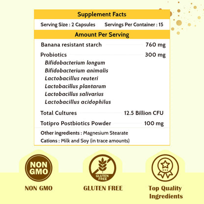 Fecula Biotech Superfood Resistant Starch,Prebiotics Supplement,Bifidobacterium longum - Maple Wellness Supplements