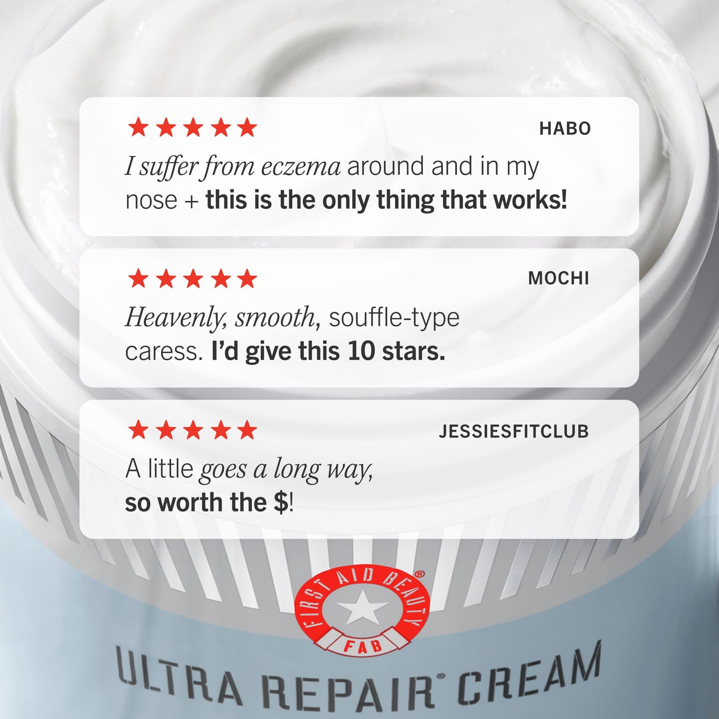 First Aid Beauty - Ultra Repair Cream, Intense Hydration Whipped Colloidal Oatmeal, Clinically Proven to Strengthen Skin Barrier in 7 Days - Maple Wellness Supplements