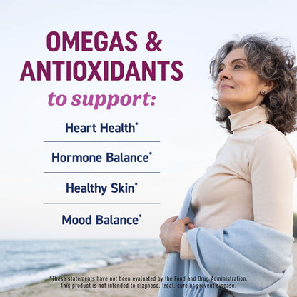 Fish Oil Omega 3 Supplements for Women | DHA + EPA | Heart Health, Hormone Balance, Skin & Wellness Support | 600MG Omega3 + 800MG Evening Primrose Oil - Maple Wellness Supplements