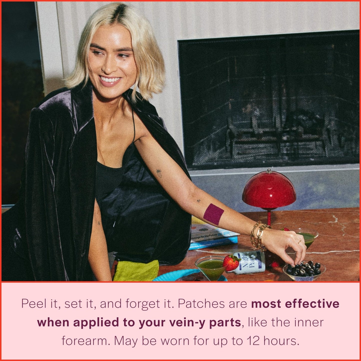 Fleur Marche Soothe, Plz. Botanical Patch - Muscle Recovery Patch with Peppermint Oil & Menthol - Post Night Out, Post Workout, or Daily Relief - Highly Bioavailable - 7 Patches - Maple Wellness Supplements