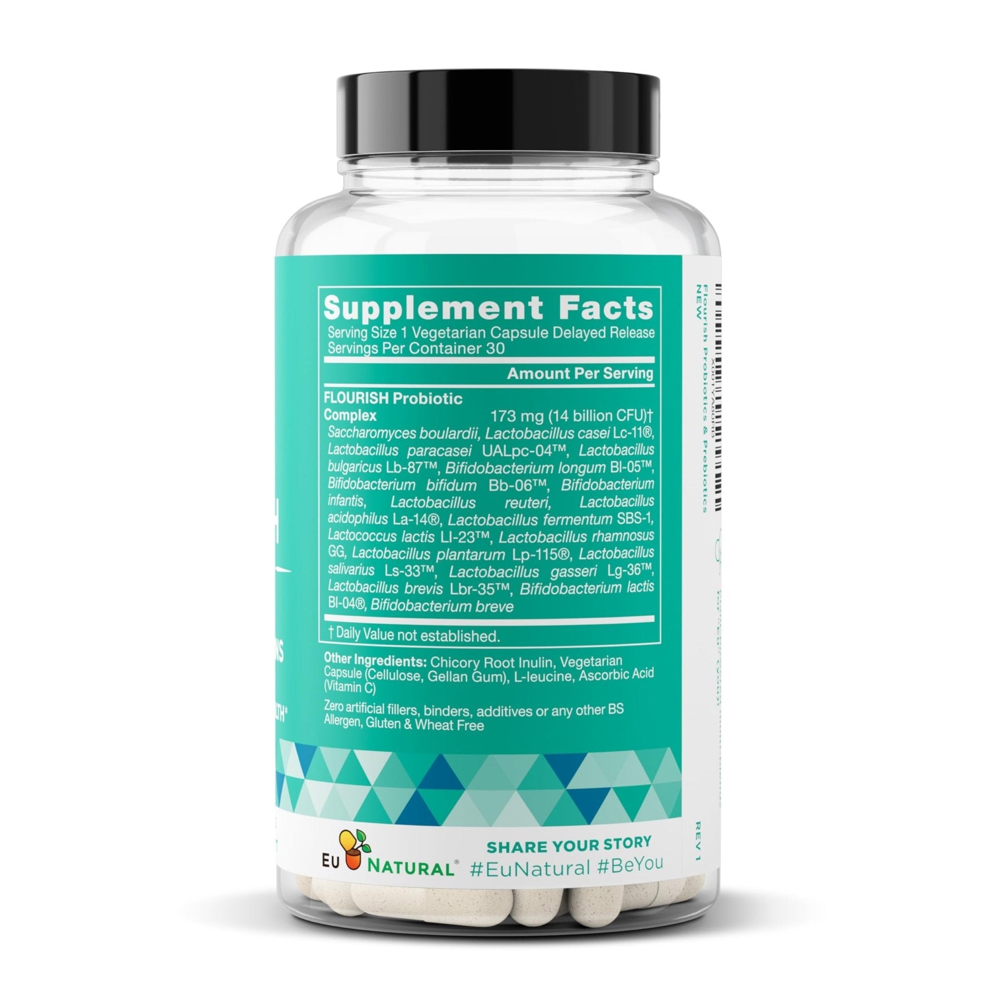 Flourish Probiotics + Prebiotics for Women - Gut and Digestion, Urinary Tract, Reduce Bloating, Vaginal Health - 18 Clinically Proven Strains, 14 Billion CFU - 30 Shelf-Stable Mini Vegan Capsules - Maple Wellness Supplements