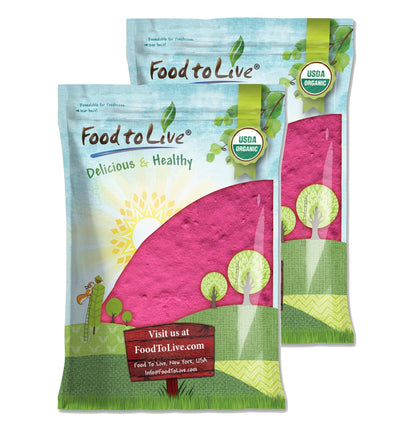 Food to Live Organic Dragon Fruit Juice Powder, 16 Pounds – Non-GMO, Powdered Red Pitaya, Vegan, Bulk. Contains Maltodextrin. Rich in Antioxidants, Fiber, Vitamin C. Perfect for Shakes, Smoothie Bowls - Maple Wellness Supplements