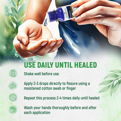 Forces of Nature Fissure Control, Organic Homeopathic Treatment with Witch Hazel for Anal Fissures, Hemorrhoid Related Irritation & Discomfort, Fast, Natural Topical Relief, 1 Fl Oz - Maple Wellness Supplements
