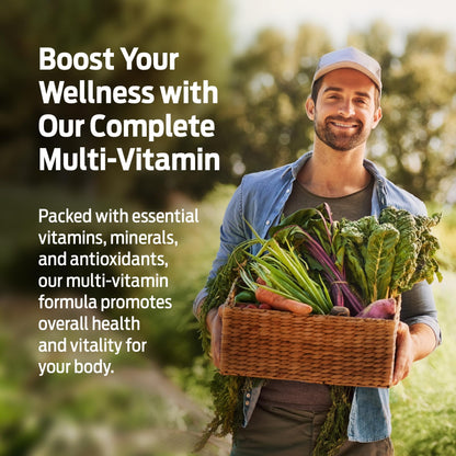ForestLeaf Daily Vitamin Multivitamin for Men, Multi-Vitamin for Men - Mens Multivitamins & Multiminerals Supplement | All Essential Vitamins Needed for Health, Longevity & Energy | 60 Veg Caps - Maple Wellness Supplements